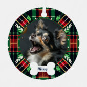 ペットの記念忘れ碑はない メタルオーナメント (正面)