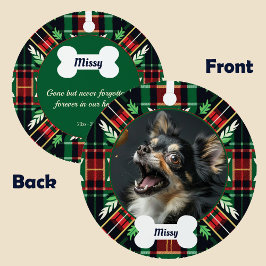 ペットの記念忘れ碑はない メタルオーナメント