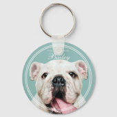 ペットの記念撮影クラシックフレーム キーホルダー (正面)