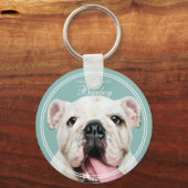 ペットの記念撮影クラシックフレーム キーホルダー (正面)