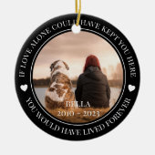 ペットの記念永遠の休日を生きていたであろう セラミックオーナメント (正面)
