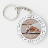 ペットの記念碑は消え忘れたがモダン写真 キーホルダー (正面)