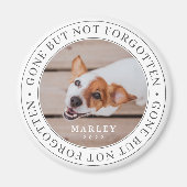 ペットの記念碑は消え忘れたがモダン写真 マグネット (正面)