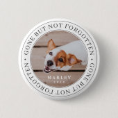 ペットの記念碑は消え忘れたがモダン写真 缶バッジ (正面)