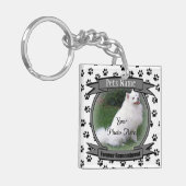 ペットの記念碑 – 永遠に思い出す – ペットを失った犬 キーホルダー (正面左)