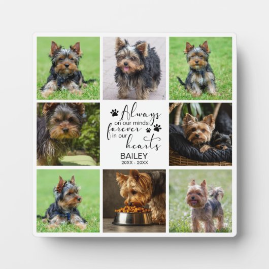 ペットの記憶はいつも心に写真 フォトプラーク (正面)