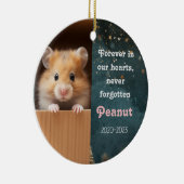 ペットの記憶クリスマスセラミックオーナメントハムスター セラミックオーナメント (右)