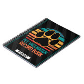 ペットの記録と気に犬の予防接種のヘルストラック ノートブック (左側)