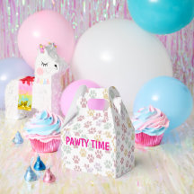 ペットの誕生日パーティー 肉球プリント パーティータイム