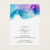 ペットの足で水彩絵文字表示カードを印刷 (裏面)