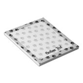 ペットの足のパターンメモ帳 ノートパッド (アングル)