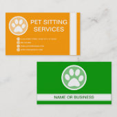 ペットの足の泡 名刺 (正面/裏面)