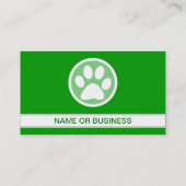 ペットの足の泡 名刺 (裏面)