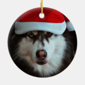 ペットの足跡がいつも心に フォト セラミックオーナメント (裏面)