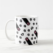 ペットの足跡の恋人 コーヒーマグカップ (左)