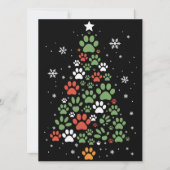ペットの足跡クリスマスツリー 猫 犬好き クリスマス (正面)