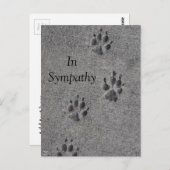 ペットの足跡セメント - いつもそこに ポストカード (正面/裏面)