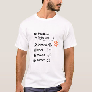 ペットの足跡チェックリスト 犬 猫飼い主 アート Tシャツ