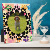 ペットの足跡フレーム フォトプラーク (側面)