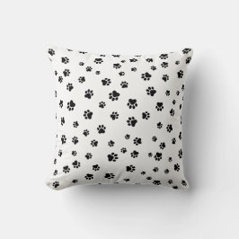 ペットの足 – 車または犬のシームレスなパターン クッション