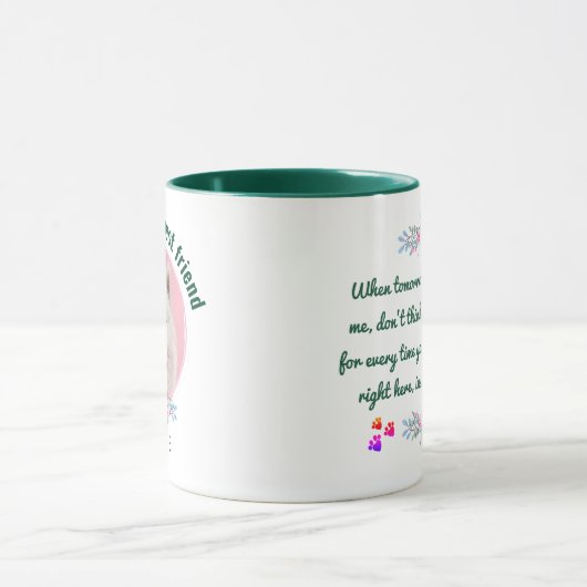 ペットの追悼ギフト ペット愛好家のための マグカップ (中央)