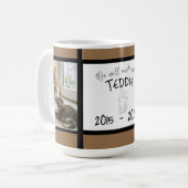 ペットの追悼フォトメモリアル コーヒーマグカップ (正面左)
