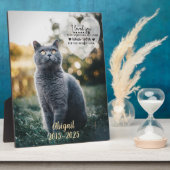 ペットの追悼メモリアル フォトプラーク (側面)