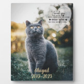 ペットの追悼記念品 フォトプラーク (正面)