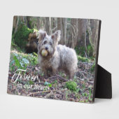 ペットの追悼　あなたの写真を私たちの心に永遠に フォトプラーク (側面)