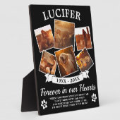 ペットの追悼 フォトプラーク (側面)