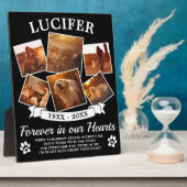 ペットの追悼 フォトプラーク (側面)