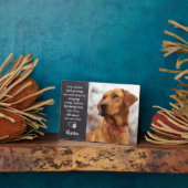 ペットの追悼　ペットの喪失　ギフト　シンパシー　犬の写真 フォトプラーク (側面)