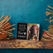 ペットの追悼 | 犬のメモリアルプレート フォトプラーク (側面)