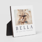 ペットの追悼 現代 シンプル おしゃれ 家族写真 フォトプラーク (正面)