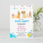 ペットの里親募集プールパーティ 招待状 (スタンド正面)