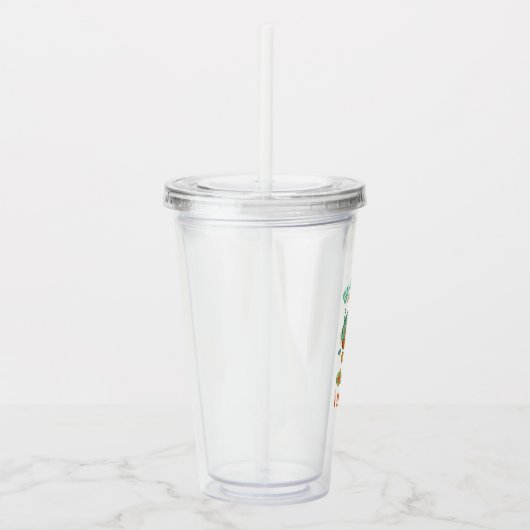 ペットの金魚を抱くエルモ アクリルタンブラー (右)