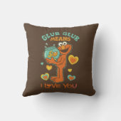 ペットの金魚を抱くエルモ クッション (裏面)