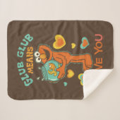 ペットの金魚を抱くエルモ シェルパブランケット (正面(横))