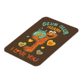 ペットの金魚を抱くエルモ マグネット (左側)