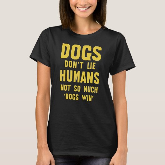 ペットの飼い主が人を嫌う皮肉な犬のジョーク Tシャツ (正面)