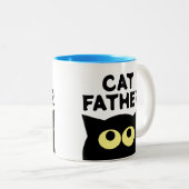 ペットの飼おもしろい主のためのキャットファーコーヒーマグのギフト ツートーンマグカップ (正面右)