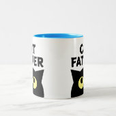 ペットの飼おもしろい主のためのキャットファーコーヒーマグのギフト ツートーンマグカップ (中央)