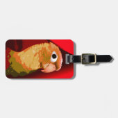 ペットの鳥の緑の頬のコンキュアインパレーオーナーオウム ラゲッジタグ (正面横)