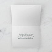 ペットの鳥を失うカスタム悔やみや弔慰 カード (内部)