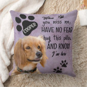 ペットのmemoriall犬の写真と詩 クッション (ブランケット)