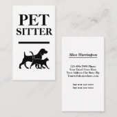 ペットはっきりしたシッターの名刺 名刺 (正面/裏面)