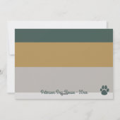 ペットはっきりした愛モダン者のクリスマおもしろいスフォト シーズンカード (裏面)