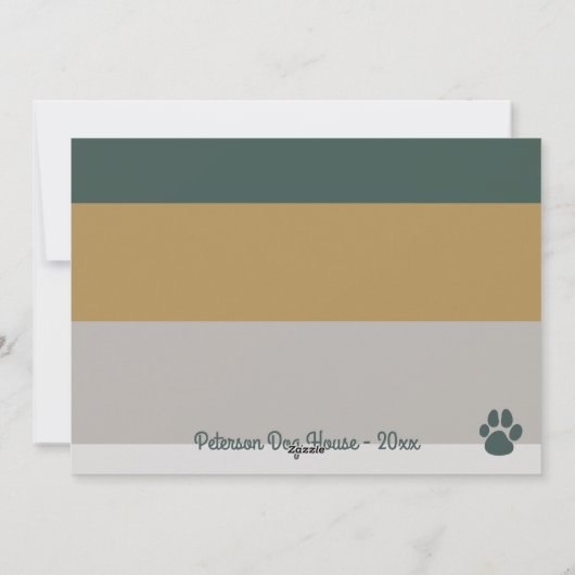 ペットはっきりした愛モダン者のクリスマおもしろいスフォト シーズンカード (裏面)