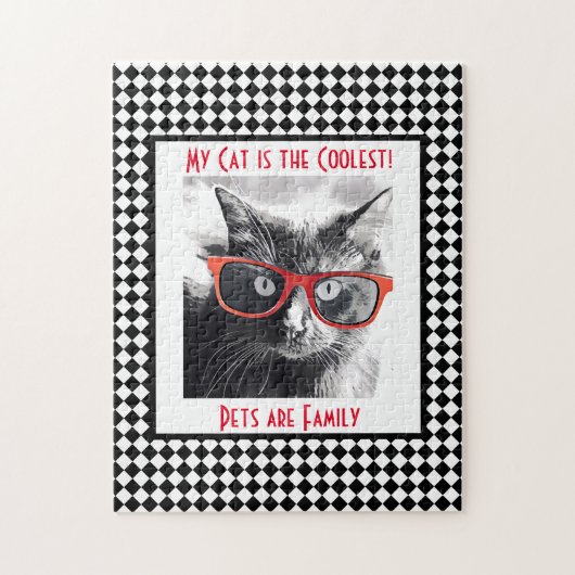 ペットは家族で、ペットの写真を追加 ジグソーパズル (縦)