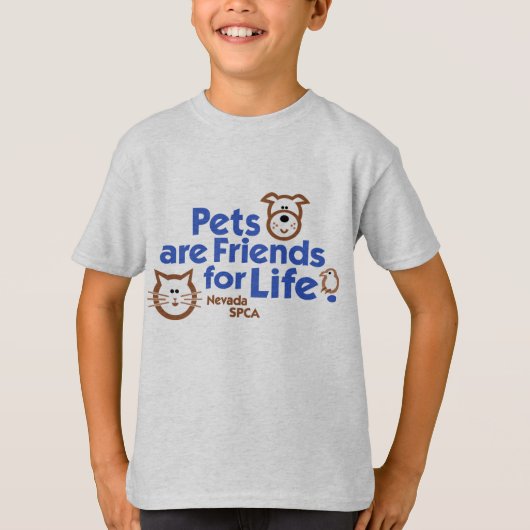 ペットは生命プロダクトのための友人です Tシャツ (正面)